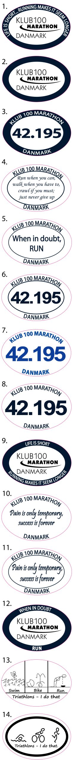 Alle klub 100 mærker
